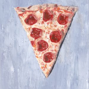 Malerei pizza pop art Gemälde Essen Lebensmittel Kunst auf Holz Ölgemälde Rems Murr Kreis Sulzbach an der Murr Alice Obermeier