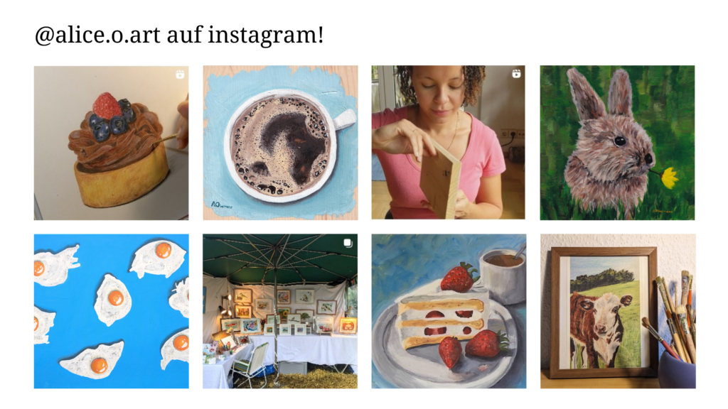 kunst Malerei instagram rems murr kreis alice obermeier Sulzbach an der Murr